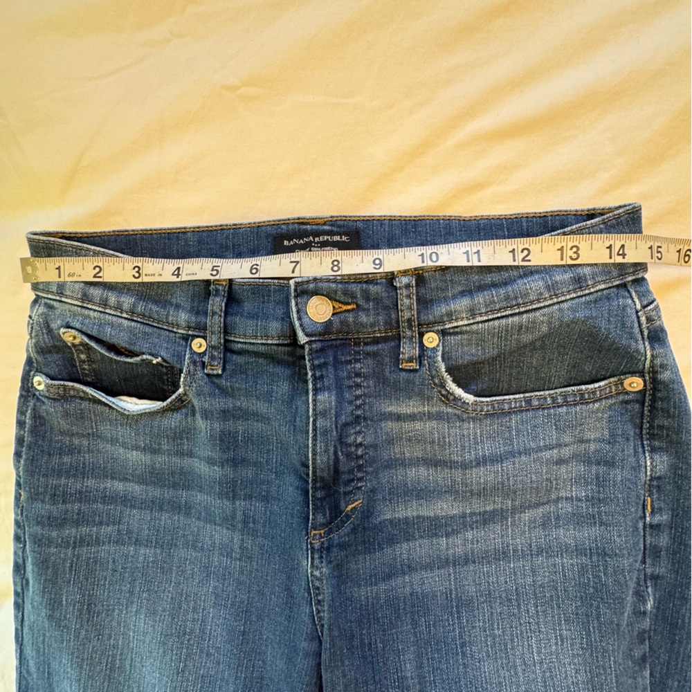 Banana Republic Curvy Girlfriend Mid-Rise Blue Women's Jeans 5-Pocket Sz: 28/6 - Picture 8 of 11